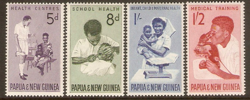 Papua New Guinea 1964 Health Services set. SG57-SG60.